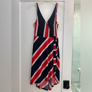 Express xs red white and blue wrap dress. Worn but in good condition.